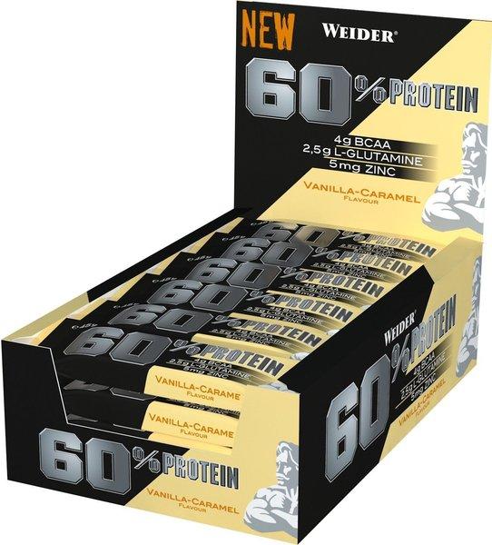 Weider 60% Protein Bar, MIX príchutí, 45g x 24 ks 1