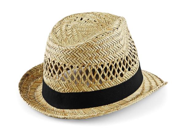 Letný slamený klobúk Trilby 3