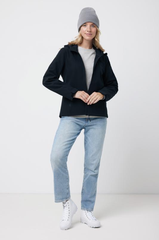Dámska soft shell bunda IQONIQ Makalu z recykl. polyesteru čierna L 6