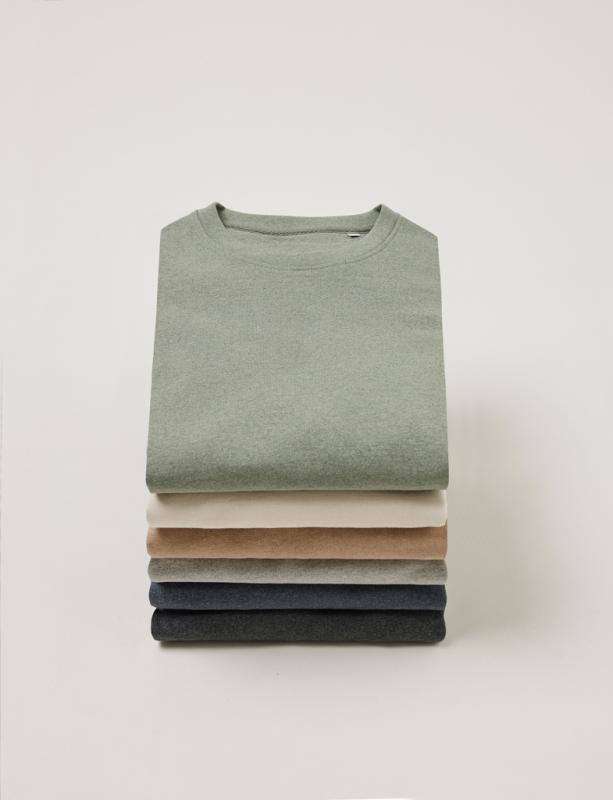 Nefarbené tričko IQONIQ Manuel z recykl. bavlny heather grey M 20