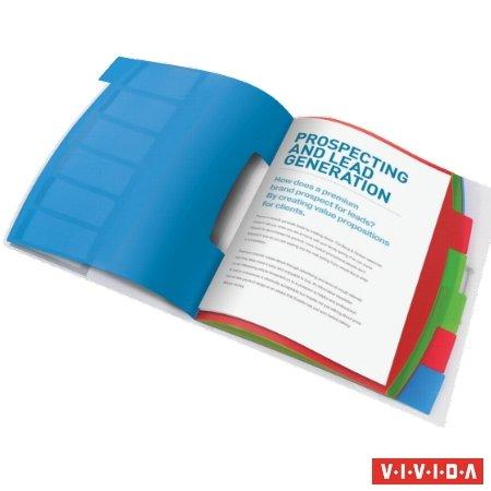 Organizér, A4, 6 dielny, plastový, ESSELTE "Vivida", priehľadný 1