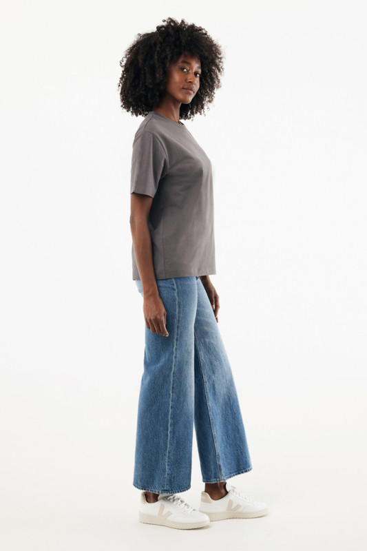 IQONIQ Nikko tričko z hrubej recyklovanej bavlny antracitová XXL 6