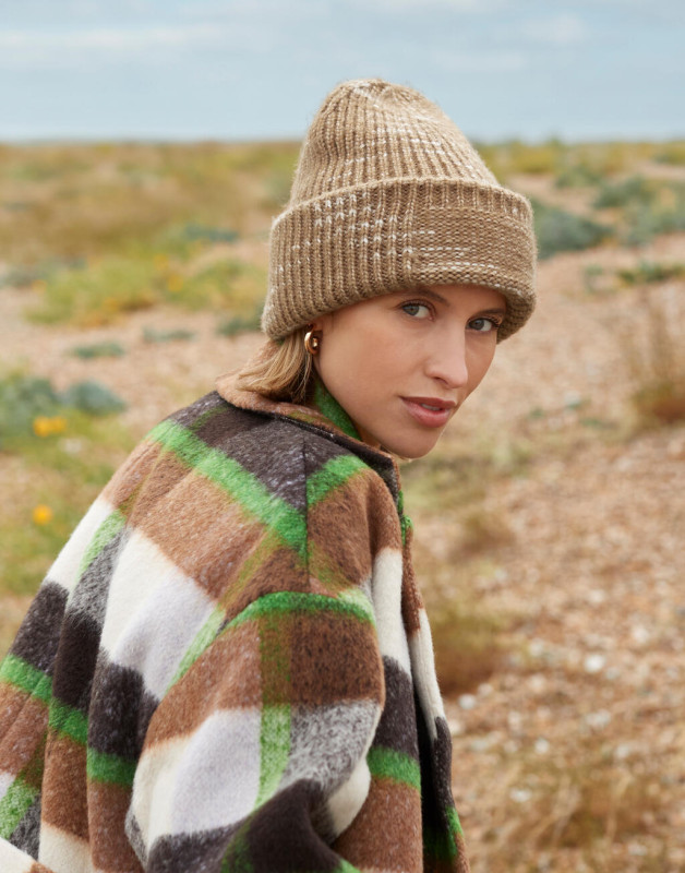 Chunky Knitted Patch Beanie 3