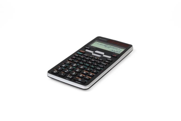 Kalkulačka, vedecká, 640 funkcií, SHARP "EL-W506TGY", sivá-čierna 2