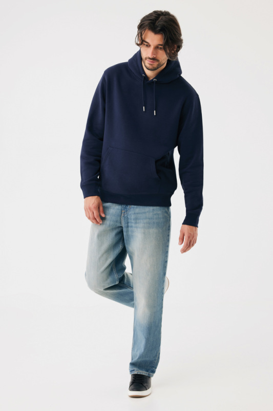 IQONIQ Joshua Unisex mikina s kapucňou z rec. bavlny námornícka modrá 5XL 9