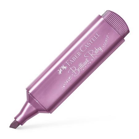 Zvýrazňovač, 1-5 mm, FABER-CASTELL "TL 46", metalická rubínová