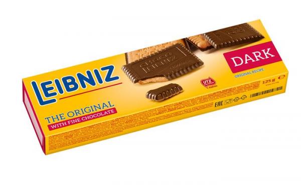 LEIBNIZ Sušienky, 125g, Leibniz "Choco", horká čokoláda 1