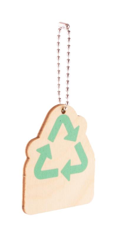 EcoRing prívesok na kľúče, recyklovanie