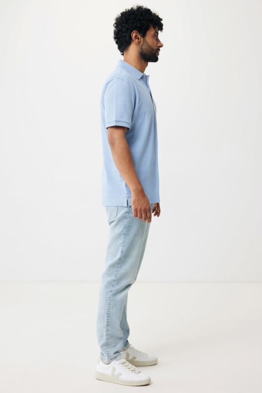 Polo tričko IQONIQ Yosemite z recykl. bavlny sky blue XS 8