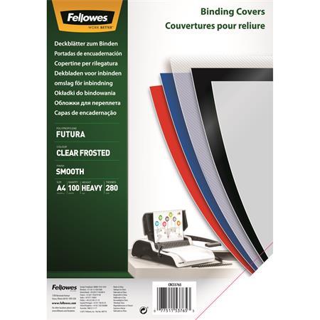 FELLOWES Obal ku špirálovej väzbe, biely, A4/280 mik. 1
