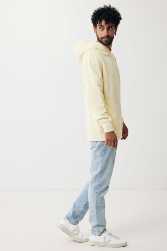 Mikina s bočnými vreckami IQONIQ Yengo z rec. bavlny cream yellow XXXL 11