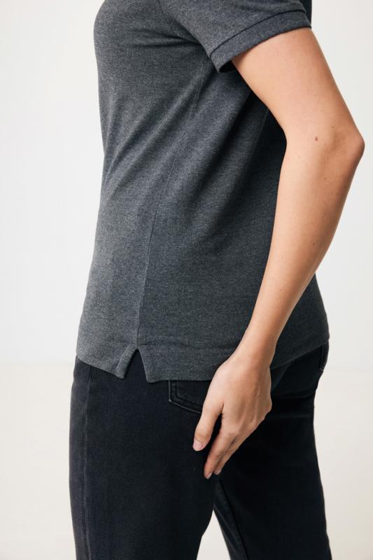 Polo tričko IQONIQ Yosemite z recykl. bavlny heather anthracite XXS 13