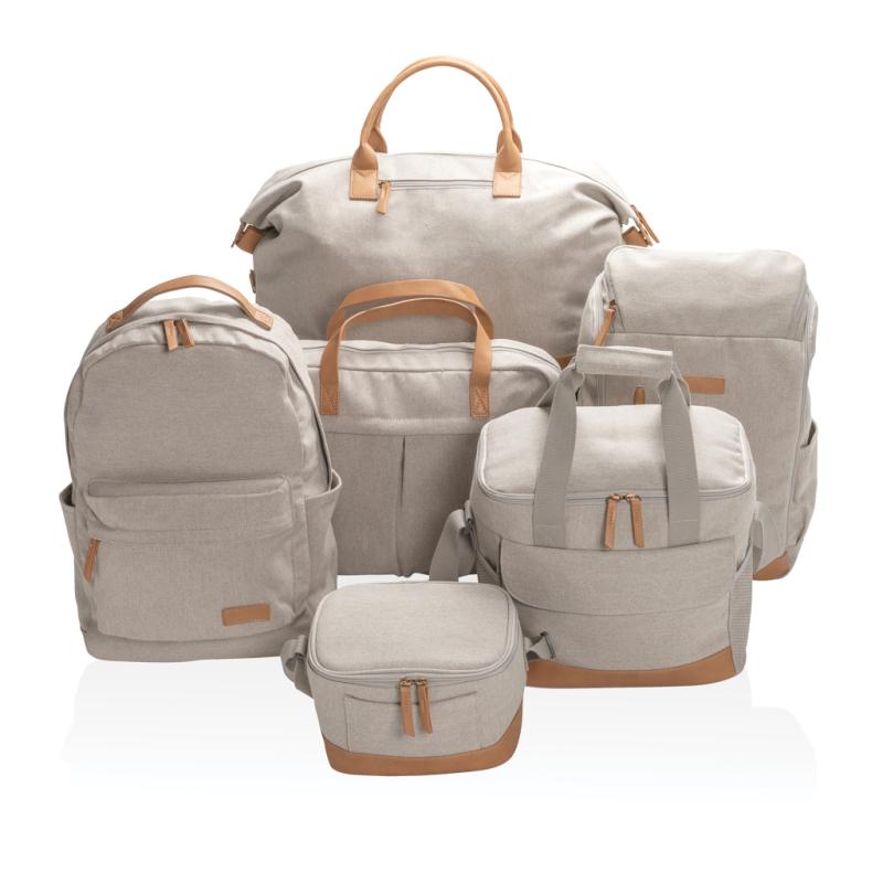 Malá chladiaca taška Impact z 16 oz. recykl. canvas AWARE™ sivá 8