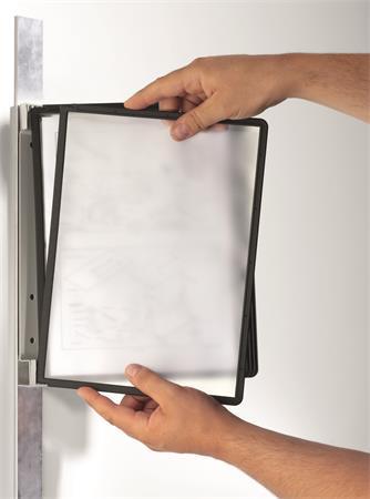 Držiak, nástenný, magnetický, s 5 panelmi, DURABLE "VARIO® 5 MAGNET", čierna 1