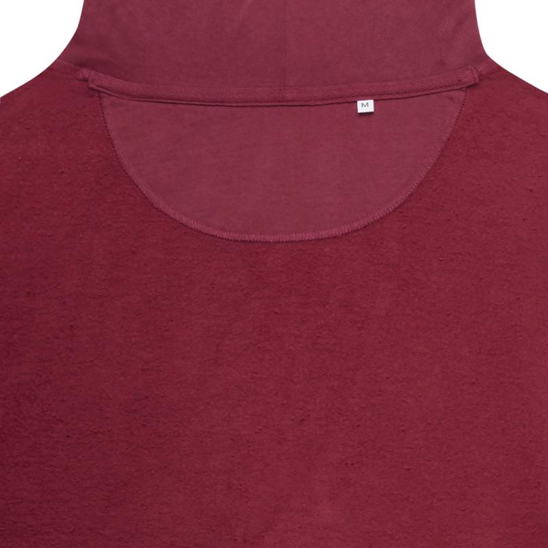 Mikina s kapucňou IQONIQ Jasper z recykl. bavlny vínovo červená XXXL 3