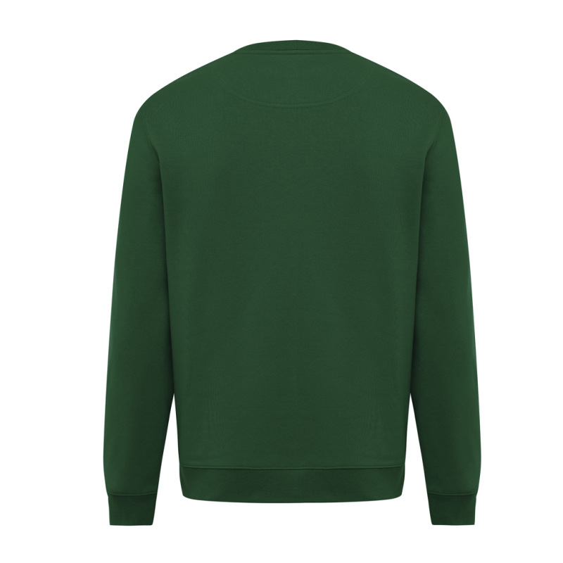 IQONIQ Toria Unisex mikina s okrúhl. výstrihom z rec. bavlny forest green M 2