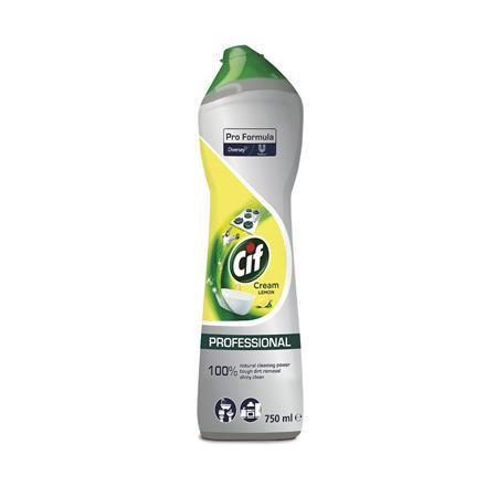 Krémový čistiaci prostriedok, 0,75 l, CIF "Professional", citrónová vôňa 1