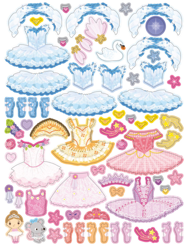 Šaty pre baletku EMMU – Kniha samolepiek 10