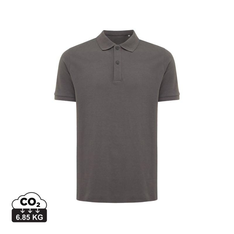 Polo tričko IQONIQ Yosemite z recykl. bavlny antracitová XXXL