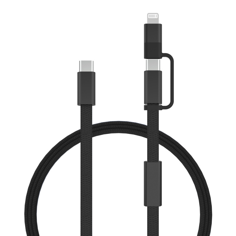 Arc RCS 60W 120 cm 2 v 1 rýchlonabíjací kábel čierna 1