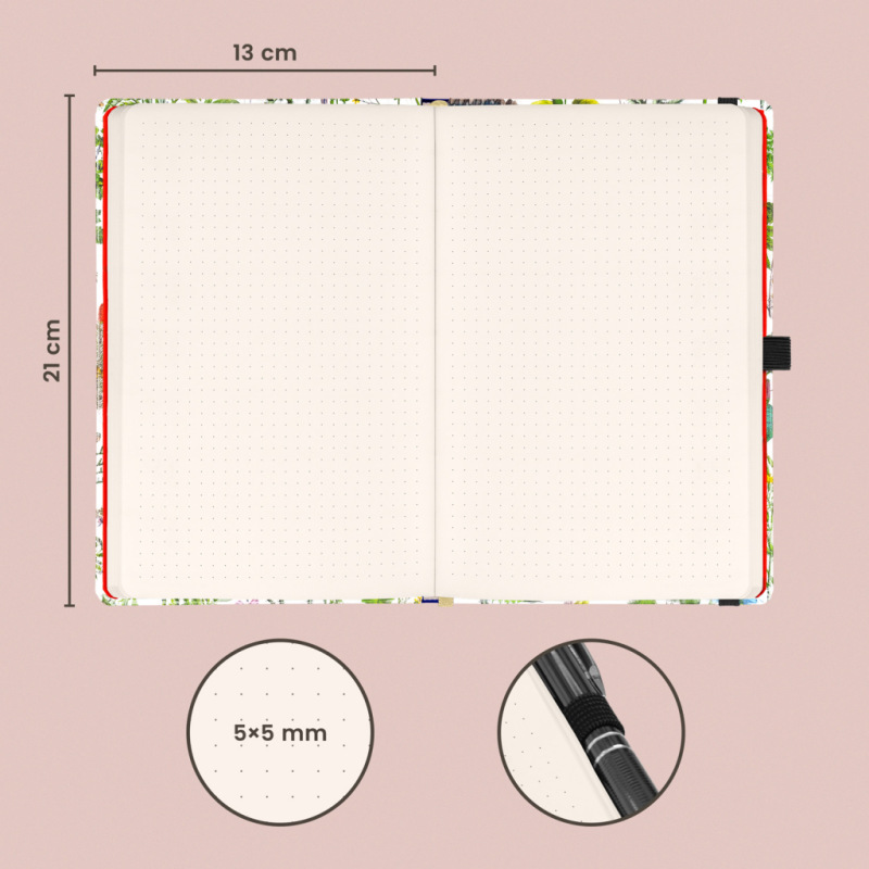 NOTIQUE Notes Bylinky Kateřiny Winterové, bodkovaný, 13 x 21 cm 2