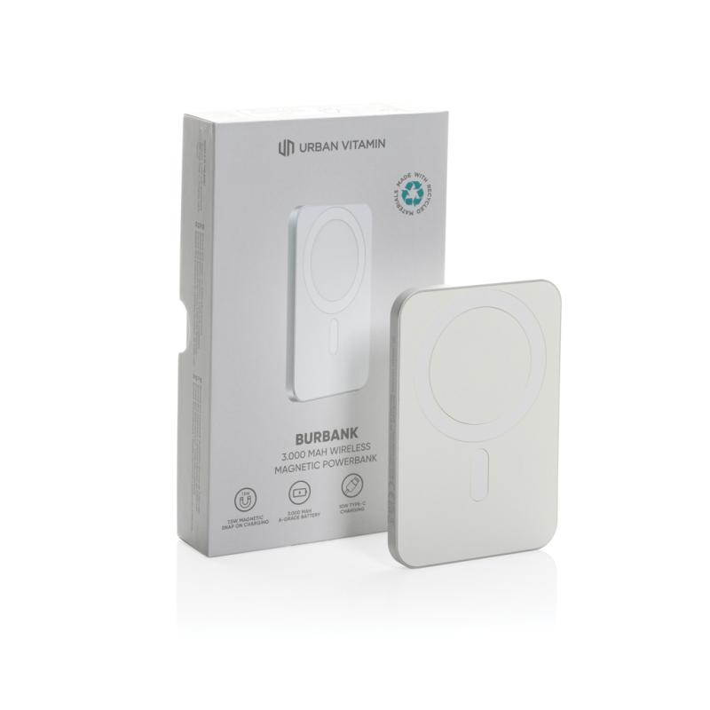 Powerbanka 3000mAh Urban Vitamin Burbank z RCS alu a plastu strieborná 20
