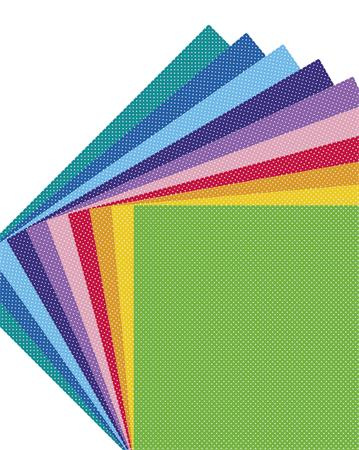 Dekoračný kartón, 2 stranný, 50x70 cm, 300 g, 10 listov, FOLIA "Dots Small", bodkovaný, 10 1