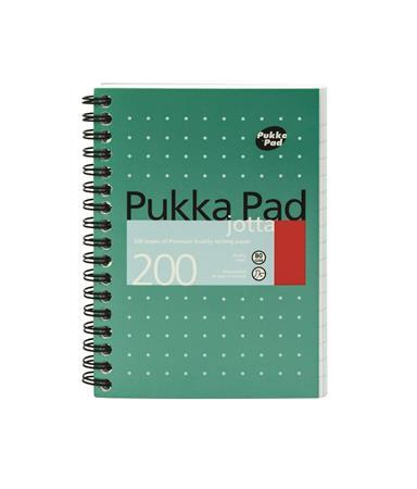 Špirálový zošit, A6, linajkový, 100 strán, PUKKA PAD, "Metallic Jotta" 1