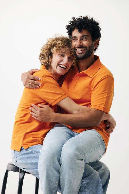 Polo tričko IQONIQ Yosemite z recykl. bavlny oranžová XXXL 5