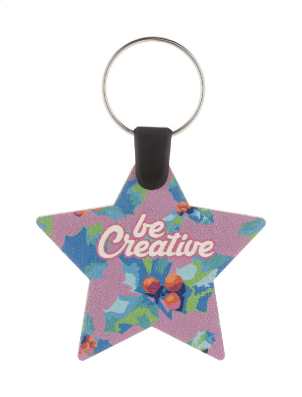 Fjerny Creative vlastný vianočný prívesok na kľúče, hviezda 3