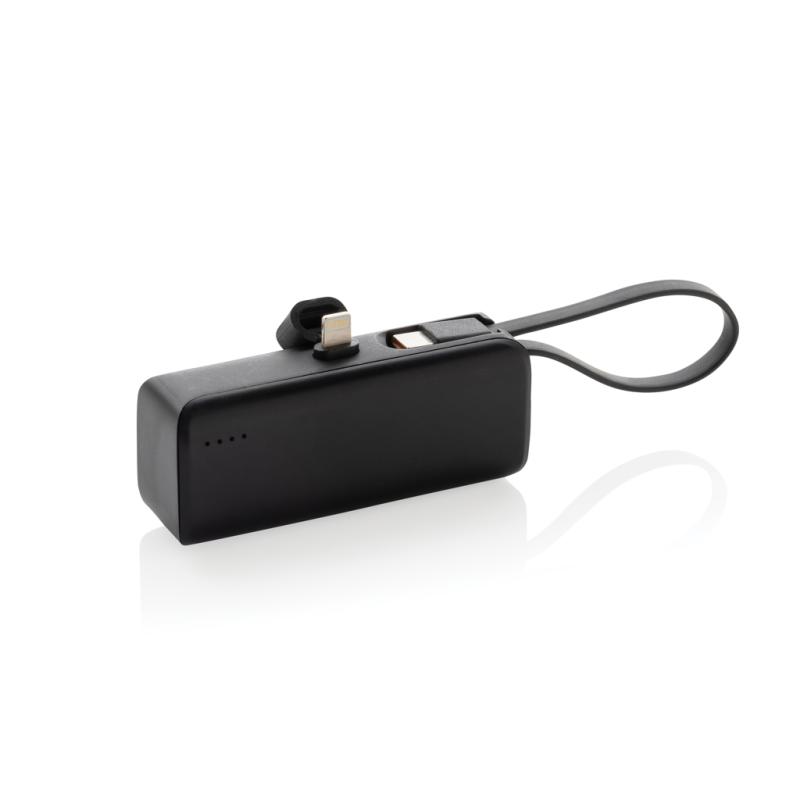 Powerbanka 3000mAh Powerlink z RCS plastu s IOS konektorom čierna 1