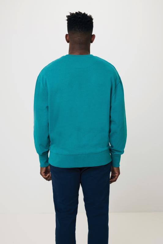 Mikina IQONIQ Kruger relaxed fit z recykl. bavlny verdigris XS 12