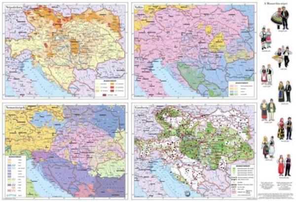 Podložka na stôl, obojstranná, STIEFEL  "Rakúsko-Uhorsko" 2