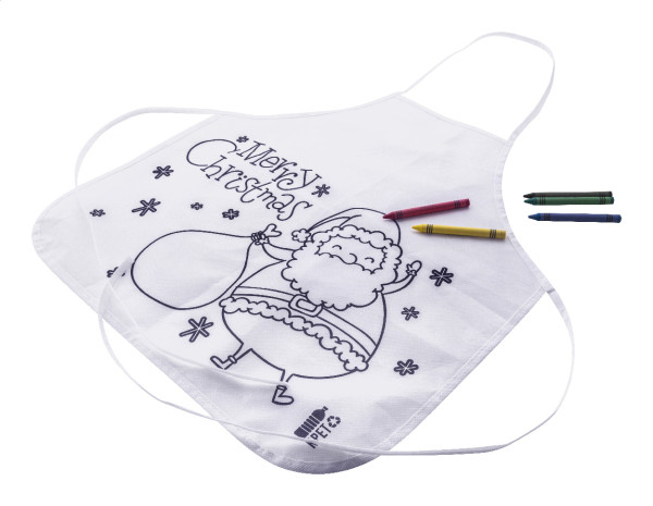 Julfar Cook vianočná zástera pre deti na vyfarbenie 3