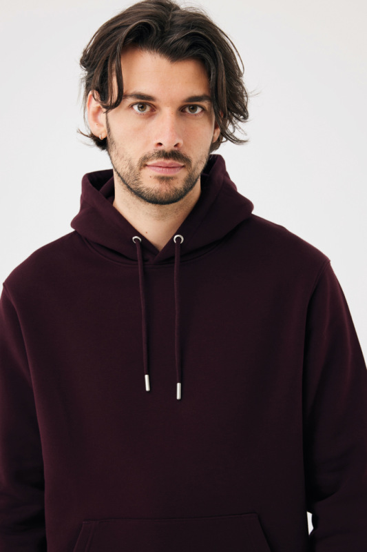 IQONIQ Joshua Unisex mikina s kapucňou z rec. bavlny merlot XXL 14
