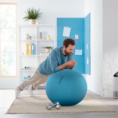 Gymnastická lopta na sedenie, LEITZ "Ergo Cosy", pokojná modrá 4