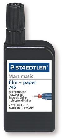 Tuš, 22 ml, STAEDTLER "Mars Matic", čierna