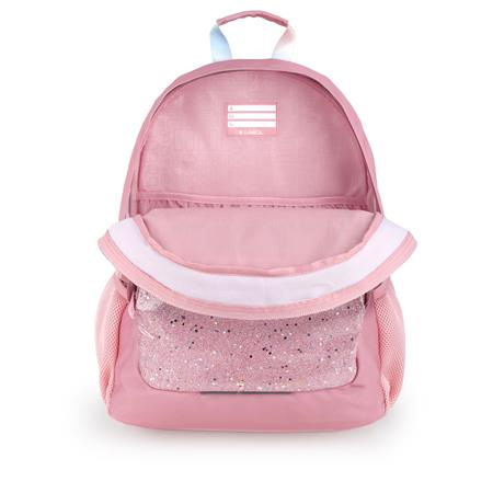 Školská taška, so zipsom, GABOL "Glam", ružová, trblietavá 4