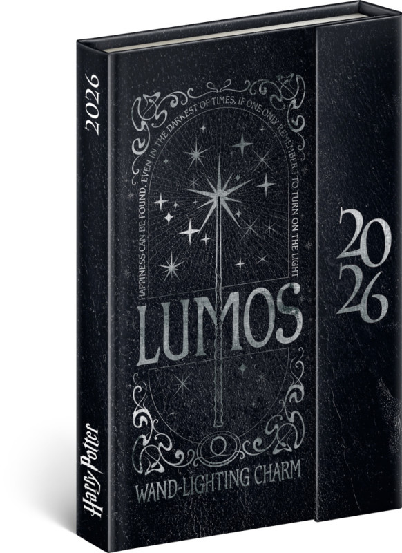 NOTIQUE Týždenný magnetický diár Harry Potter – Lumos 2026, 11 x 16 cm