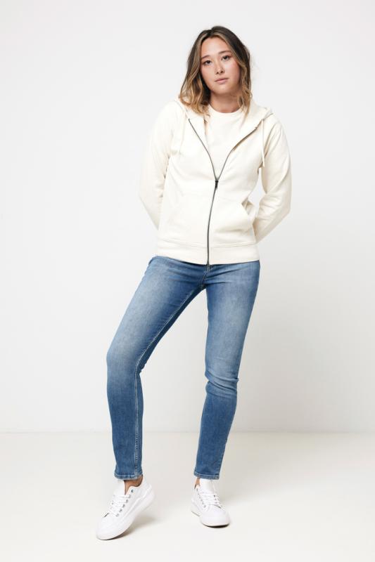 Mikina na zips s kapucňou IQONIQ Abisko z recykl. bavlny natural raw L 9