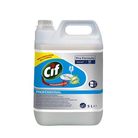 Prostriedok na strojové umývanie riadu, na tvrdú vodu, 5 l, CIF "Pro Formula"