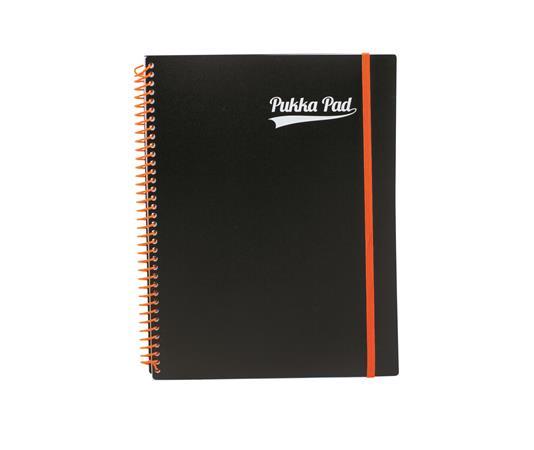 Špirálový zošit, A4+, linajkový, 100 strán, PUKKA PAD, "Neon notepad" 3