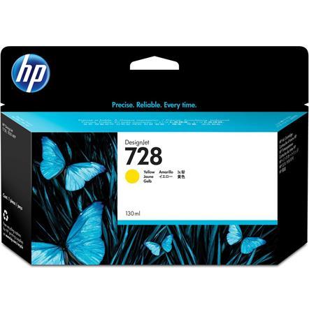 F9J65A náplň pre DesignJet T730, T830 tlačiarne, HP 728, žltá, 130 ml 1
