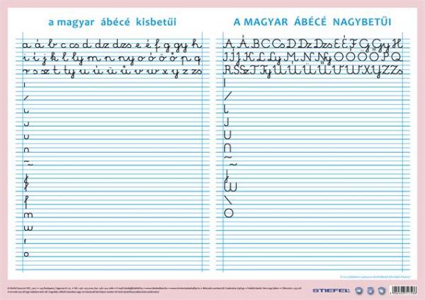 Podložka na stôl, obojstranná, A3, STIEFEL "Maďarská abeceda" 2