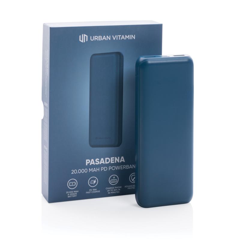 Powerbanka Urban Vitamin Pasadena 20 000 mAh 18W PD modrá 10