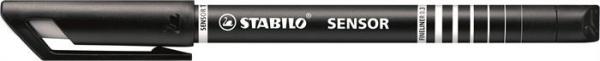 Liner, 0,3 mm, STABILO "Sensor", čierny 1