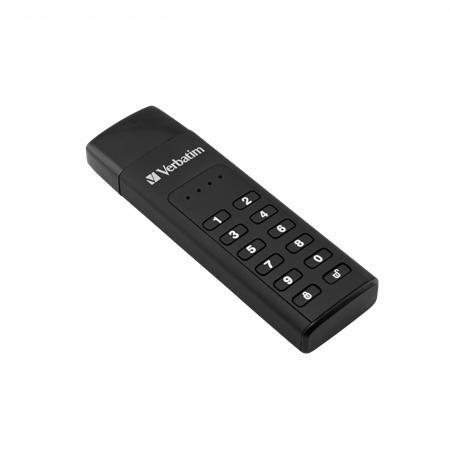 USB kľúč, 32GB, šifrovanie heslom, 160/130Mb/s, USB-C 3.1, VERBATIM "Keypad Secure" 2
