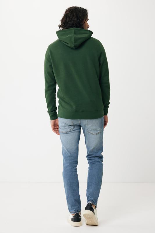 Ľahká mikina s kapucňou IQONIQ Rila z recykl. bavlny forest green XL 7