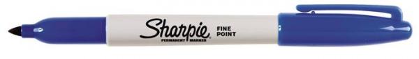 Permanentný popisovač, 1 mm, kužeľovitý, SHARPIE "Fine Point", modrý 1