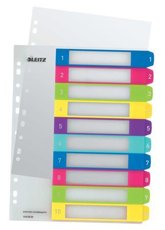 Register, A4 Maxi, 1-10, LEITZ "Wow"